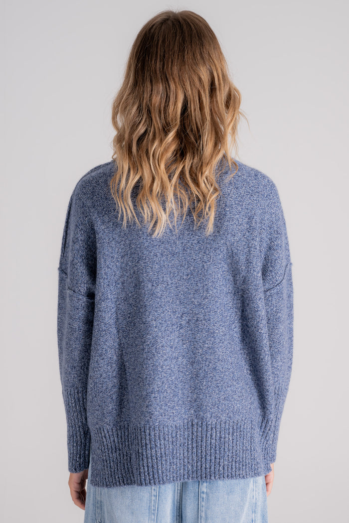  Kujten Blue Sweater 100% Cashmere Blu Donna - 5