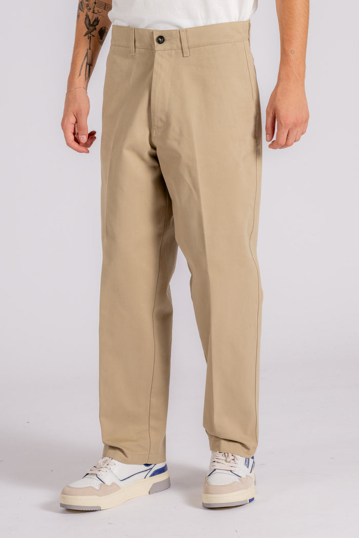  Cruna Trousers 100% Cotton Beige Beige Uomo - 3