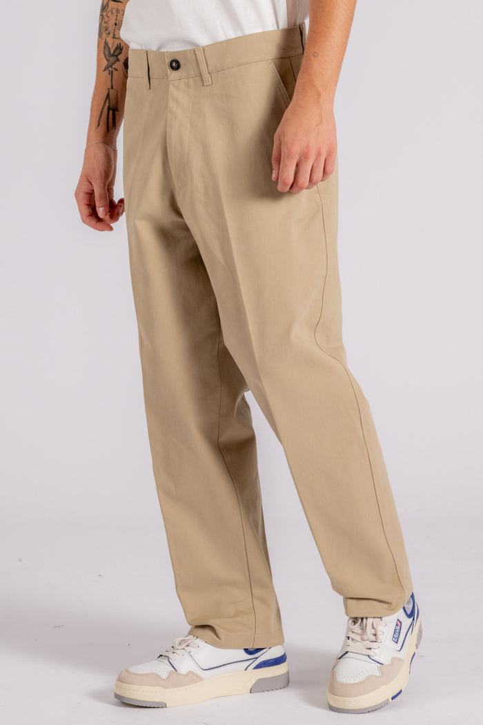  Cruna Trousers 100% Cotton Beige Beige Uomo - 4