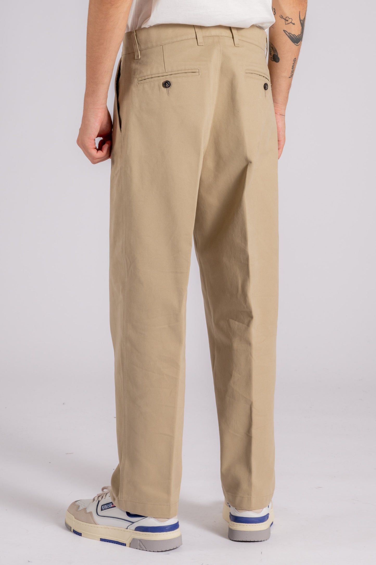  Cruna Trousers 100% Cotton Beige Beige Uomo - 6