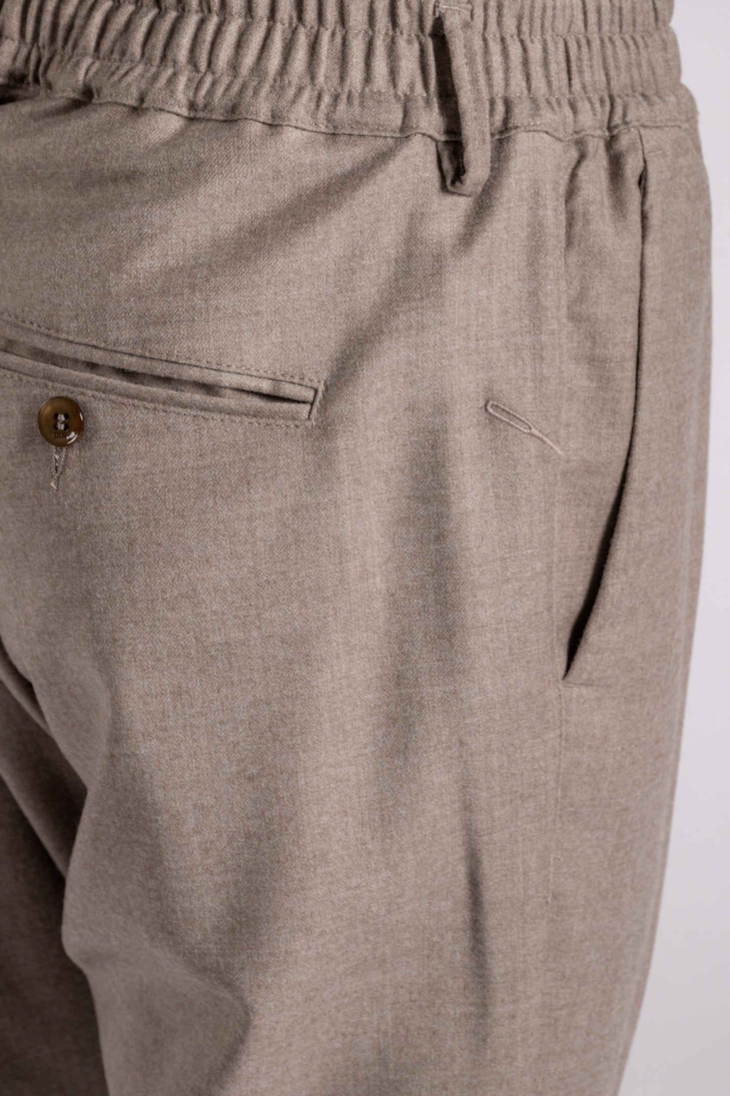  Cruna Trousers Beige Virgin Wool/elastane Beige Uomo - 5