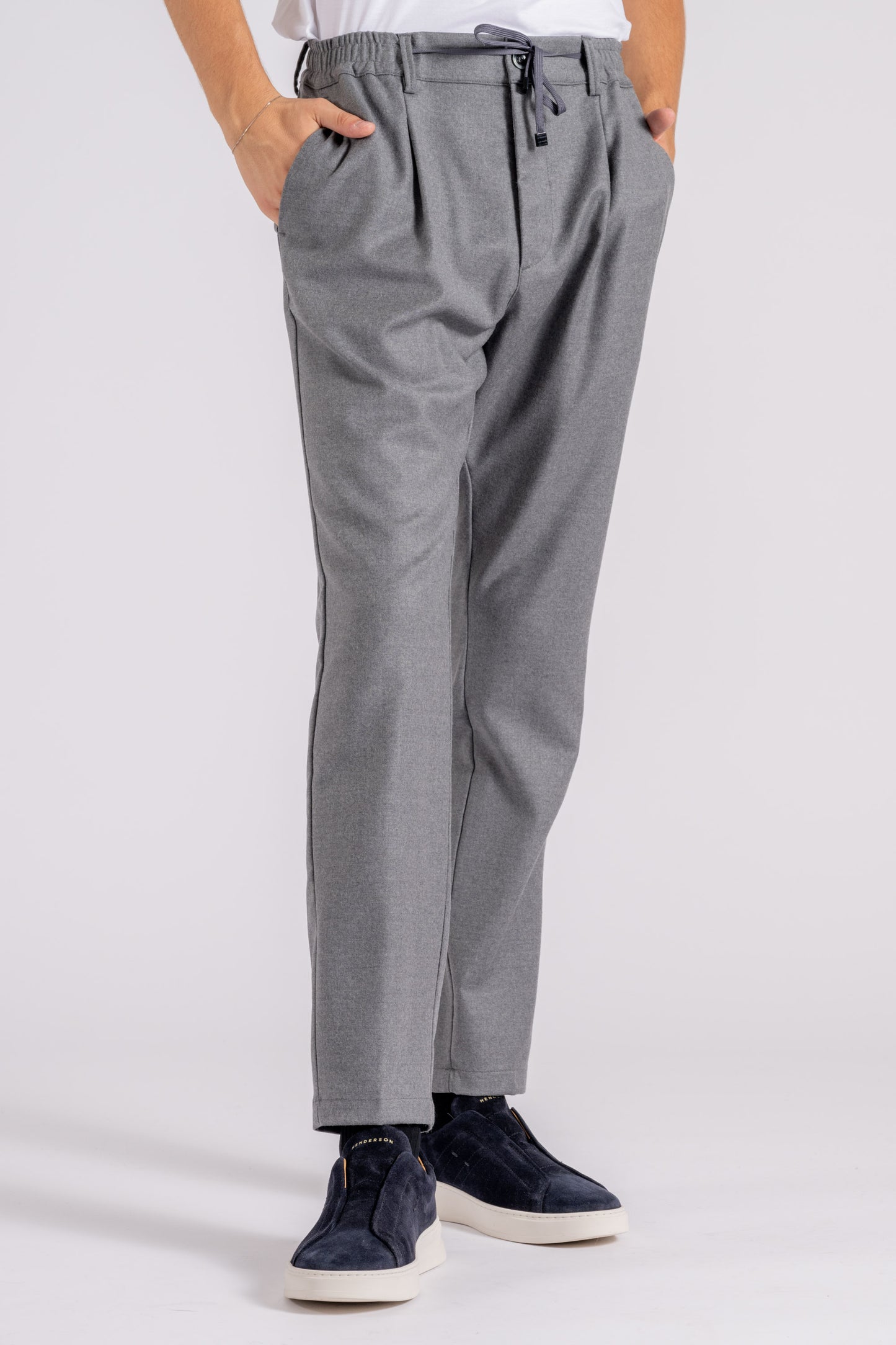  Cruna Grey Trousers Grigio Uomo - 2