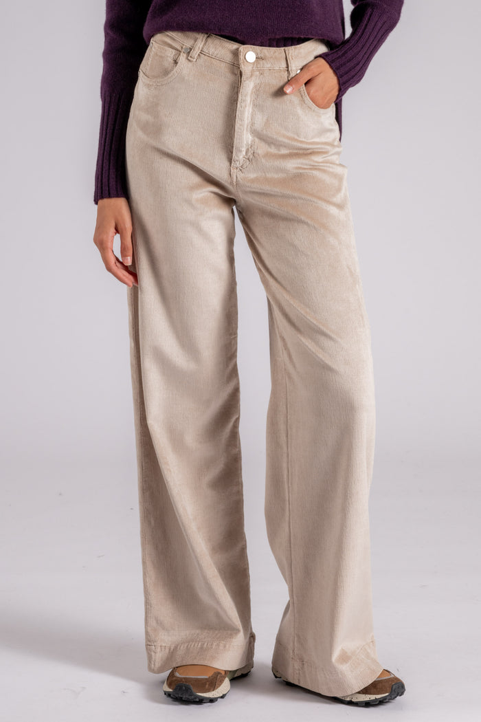 Cruna Pantalone 50% Cotone 58% Viscosa 2% Elastam Rosa