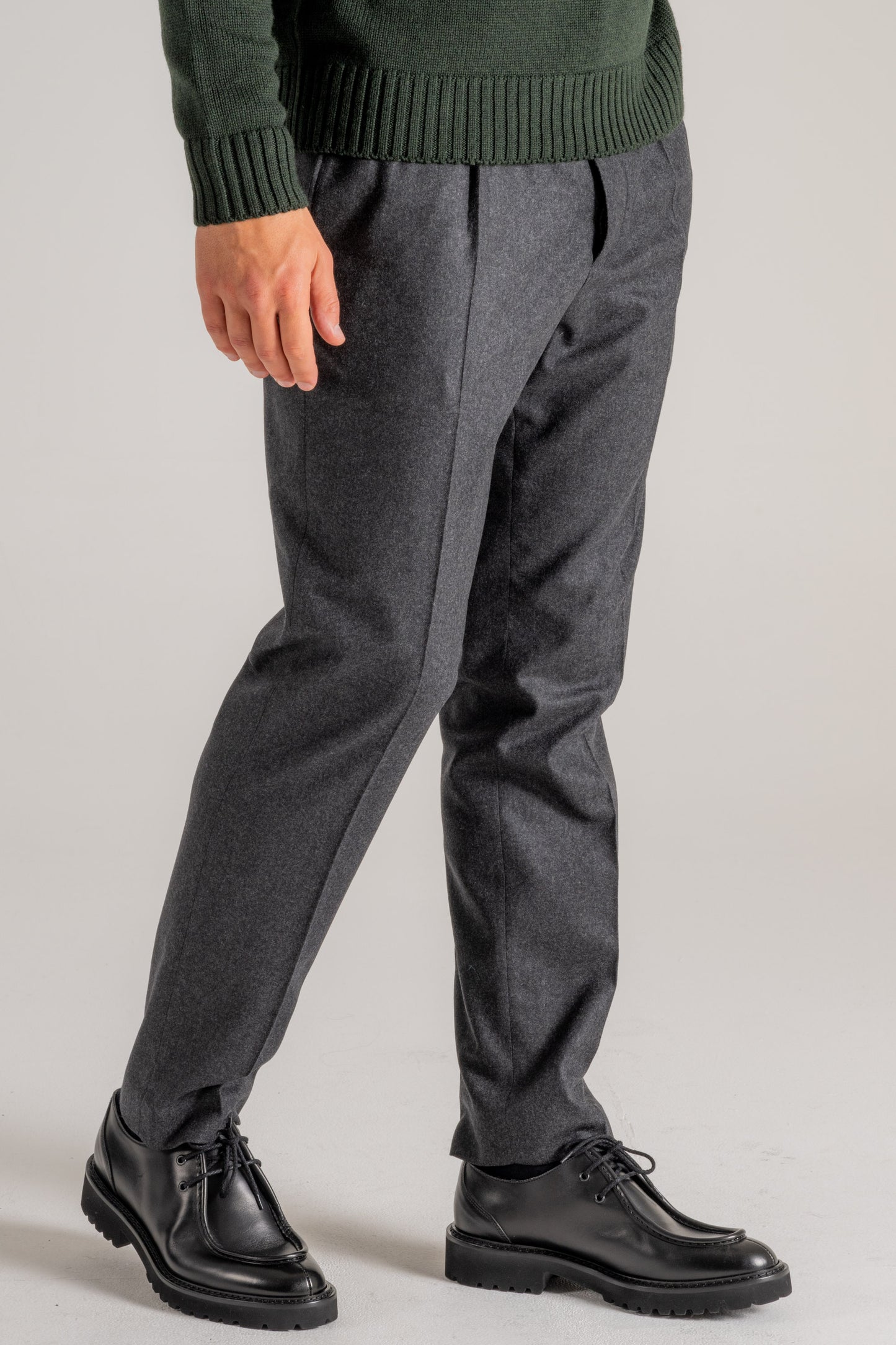  Hindustrie Pantalone New Chino 1p Grigio Blu Uomo - 3