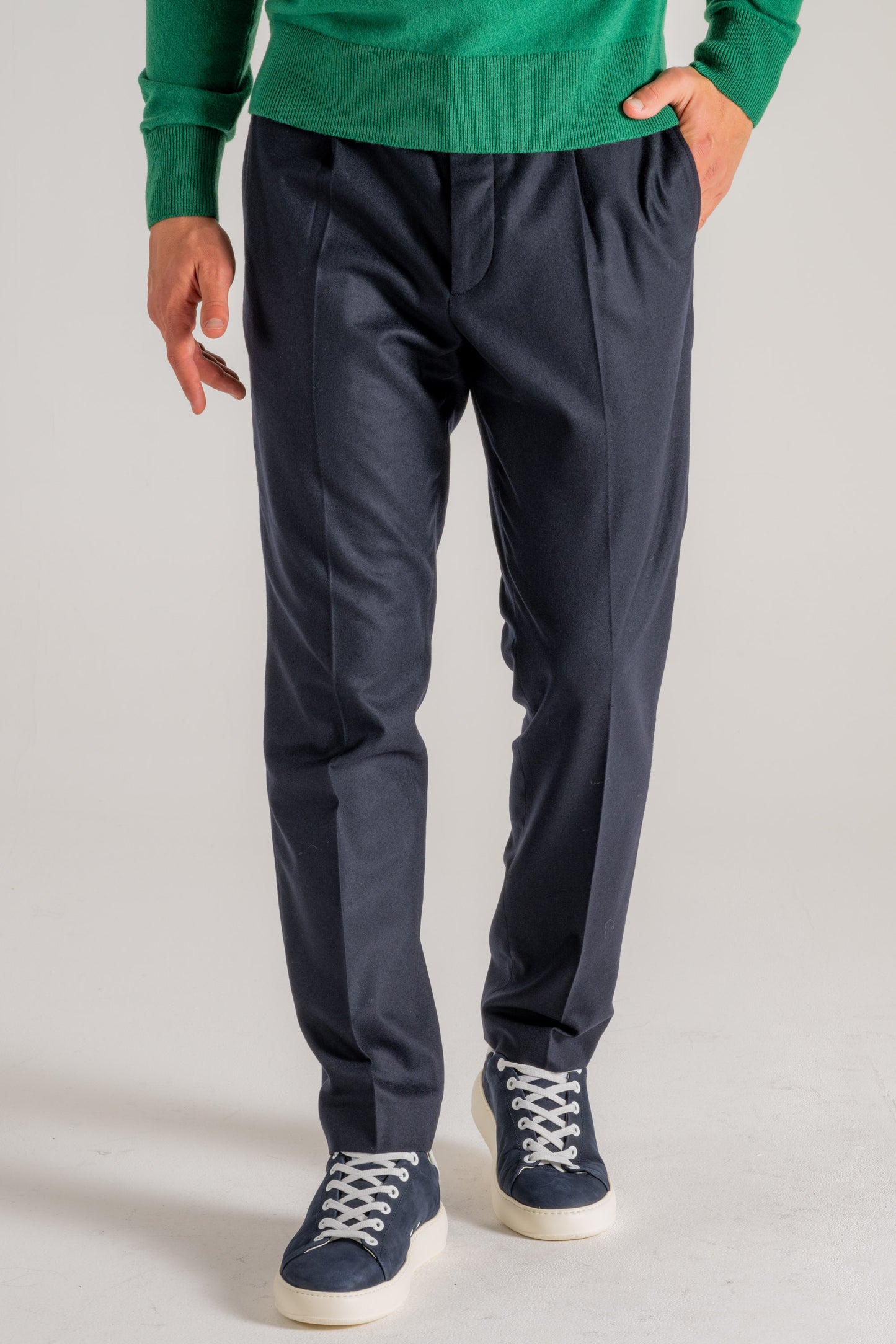  Hindustrie Pantalone New Chino 1p Blu Blu Uomo - 2