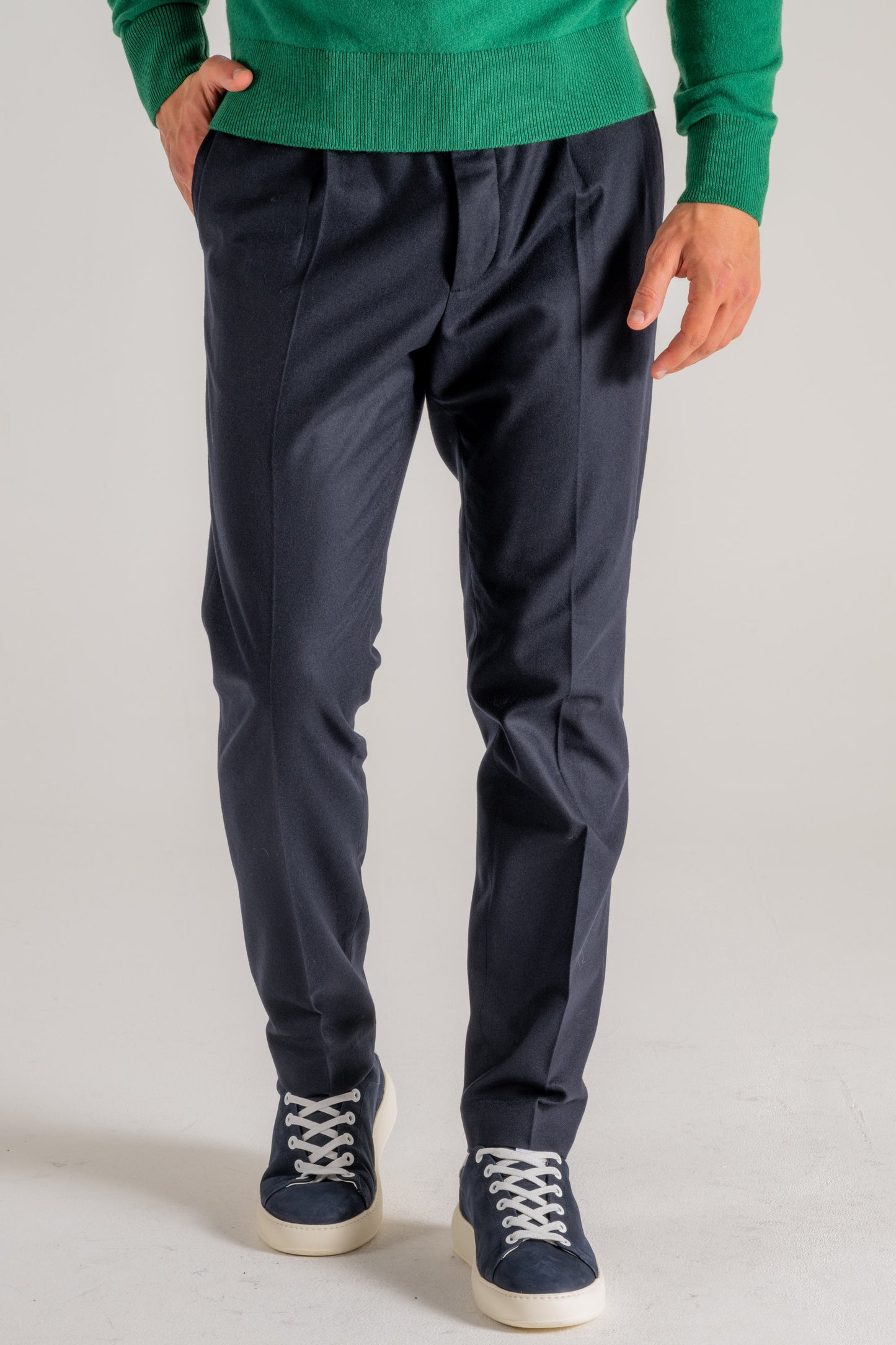  Hindustrie Pantalone New Chino 1p Blu Blu Uomo - 3