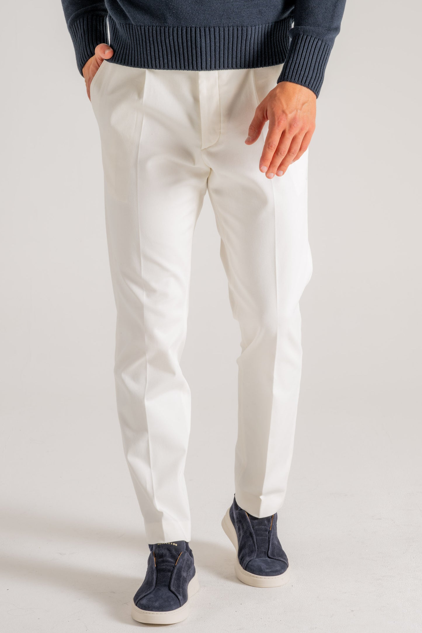  Hindustrie Pantalone New Chino 1p Bianco Bianco Uomo - 2