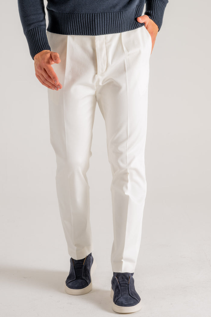  Hindustrie Pantalone New Chino 1p Bianco Bianco Uomo - 3