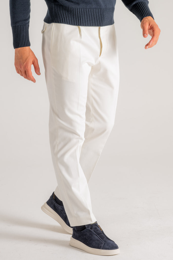  Hindustrie Pantalone New Chino 1p Bianco Bianco Uomo - 4