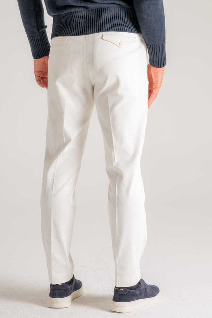  Hindustrie Pantalone New Chino 1p Bianco Bianco Uomo - 5