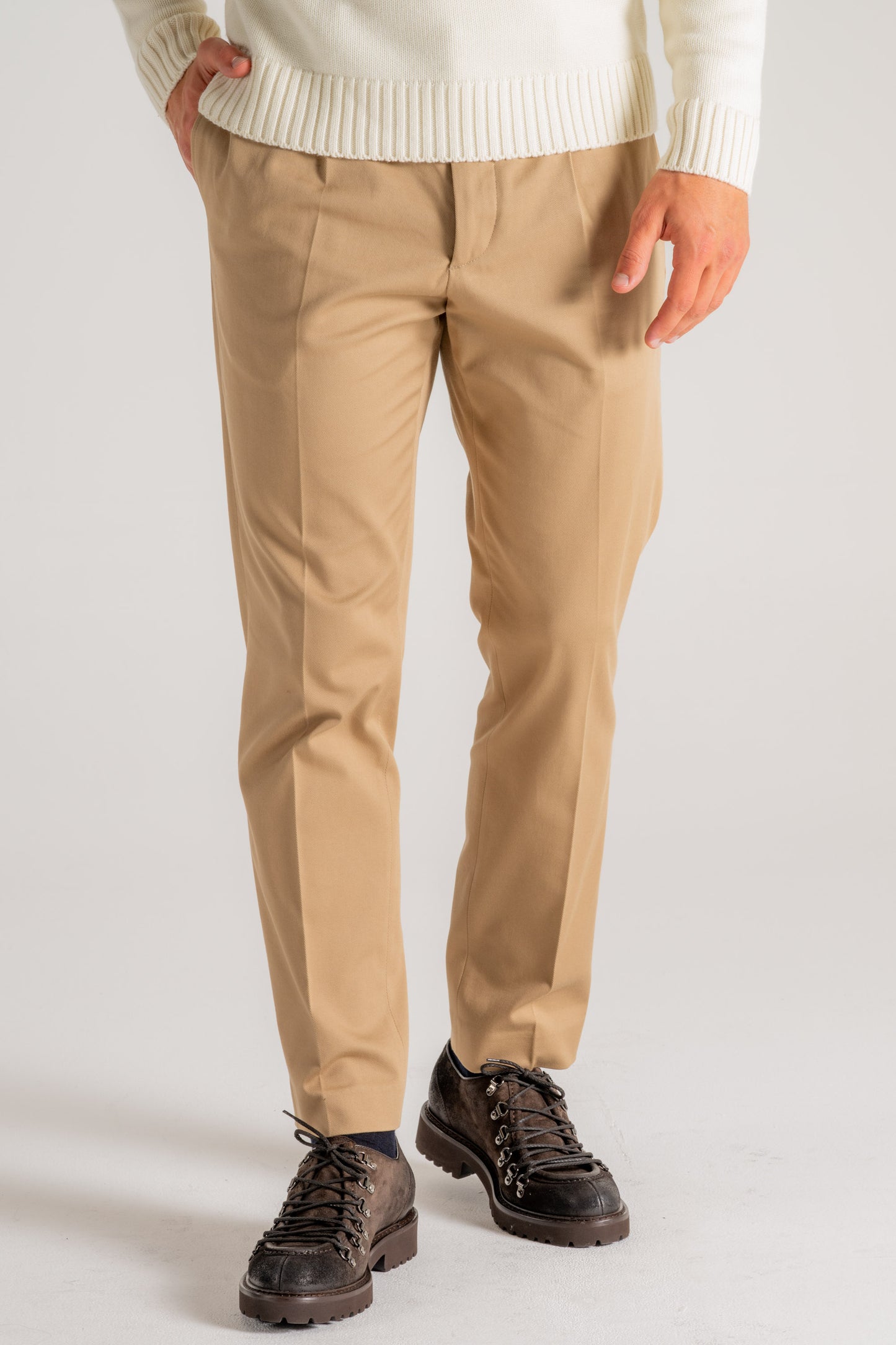  Hindustrie Pantalone New Chino 1p Beige Beige Uomo - 1