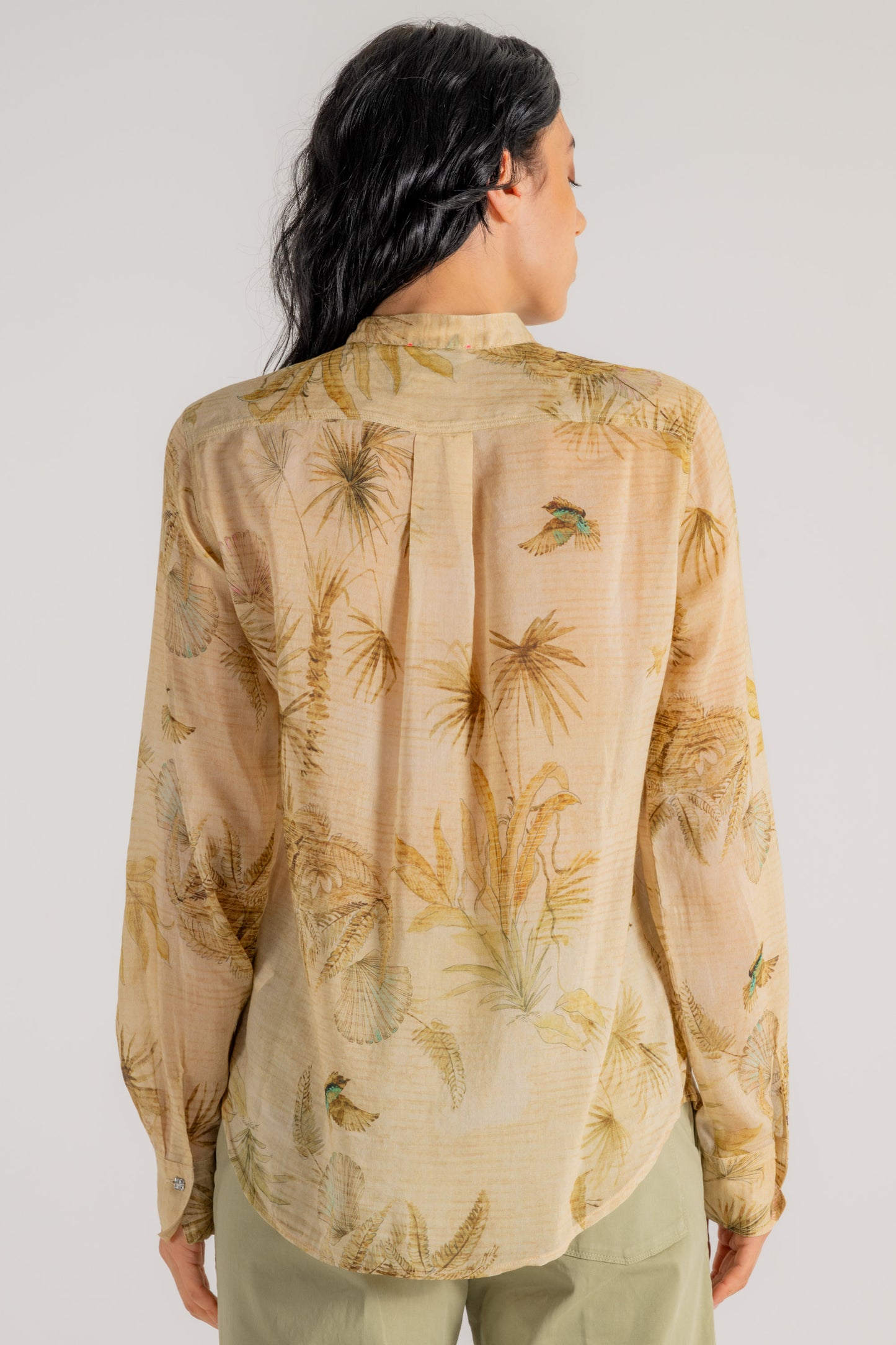  Forte_forte Forte Forte Coreana Voile Cotone Seta The Sacred Forest Oro Oro Donna - 5