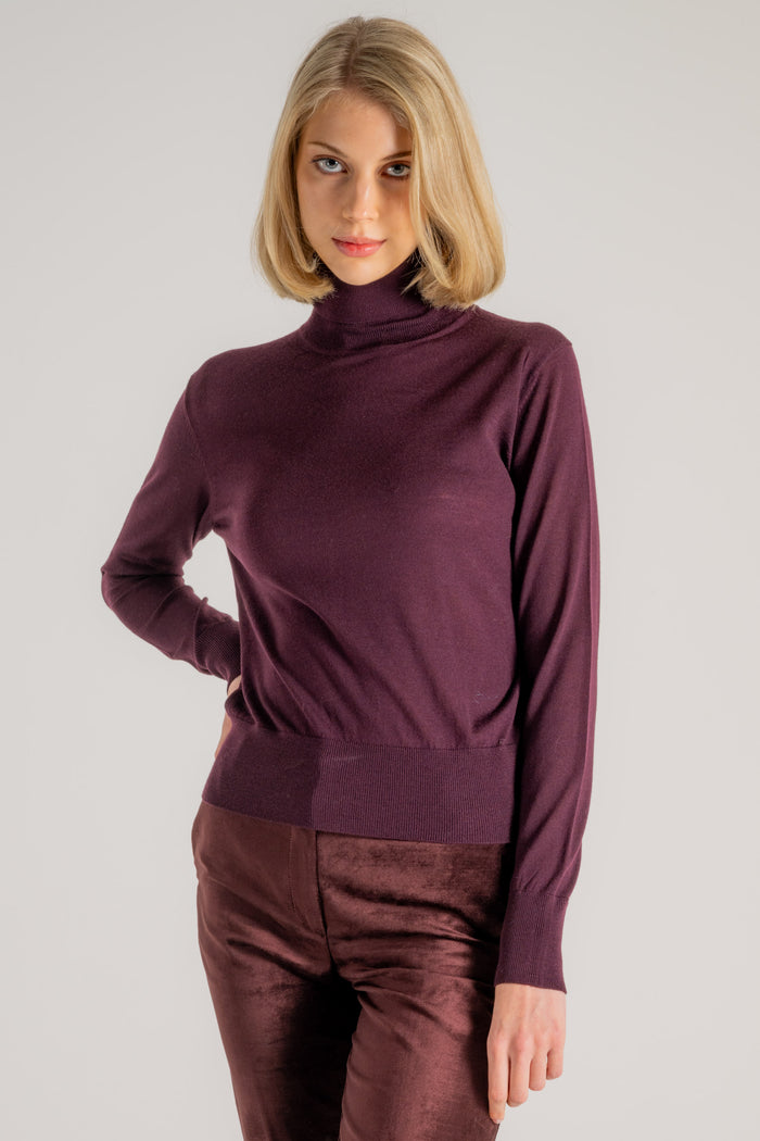 Forte Forte Superfine Merinos Turtleneck Sweater Rosso Donna