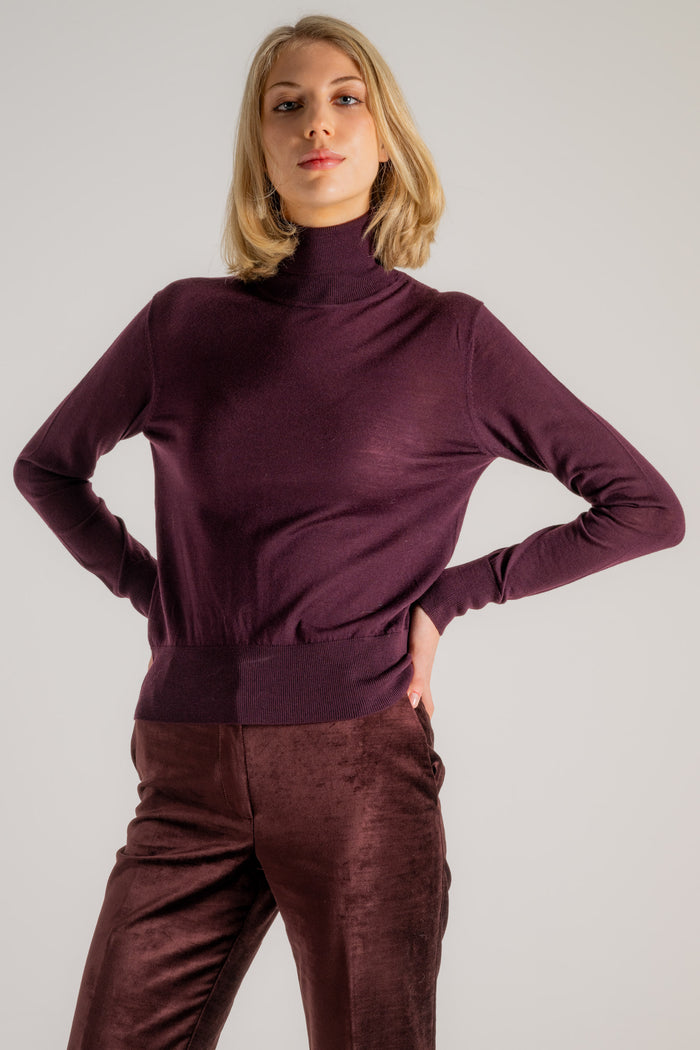 Forte Forte Superfine Merinos Turtleneck Sweater Rosso Donna-2