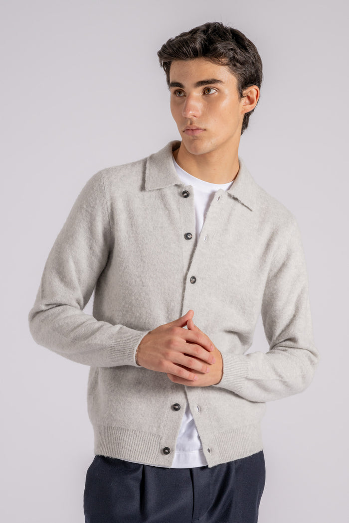  Mauro Ottaviani Jacket In 100% Merino Wool Grey Grigio Uomo - 5