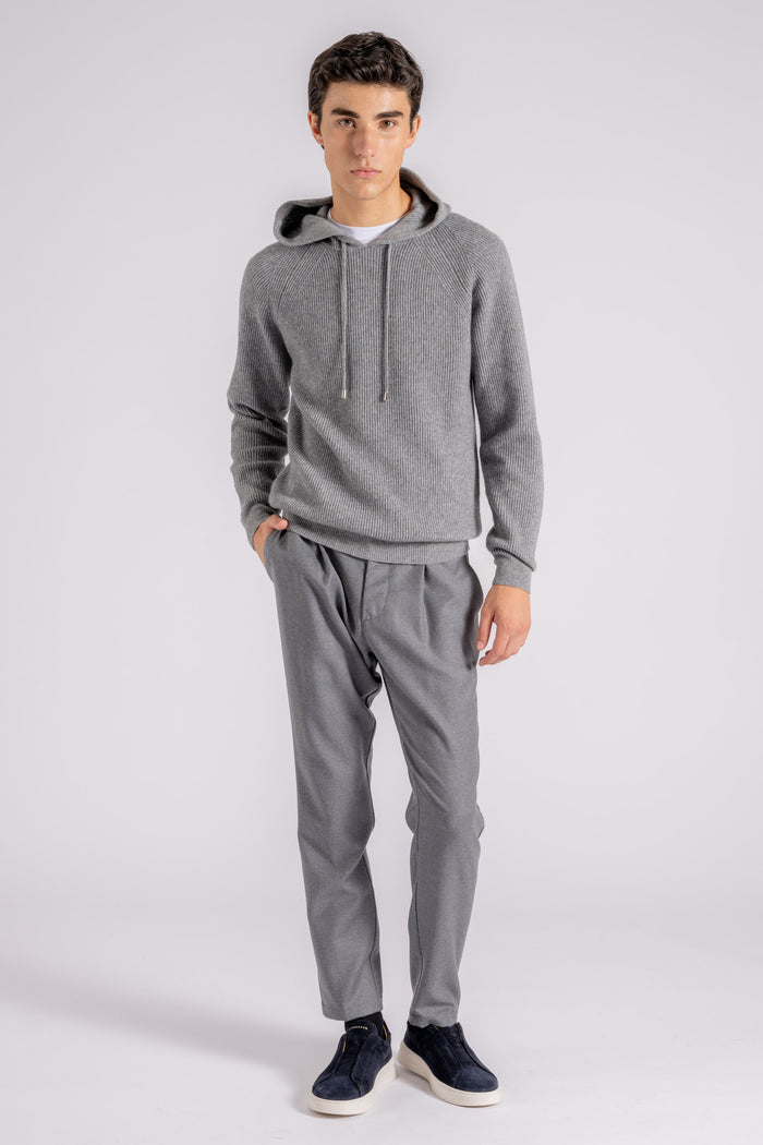 Mauro Ottaviani Raglan Hoodie Grey