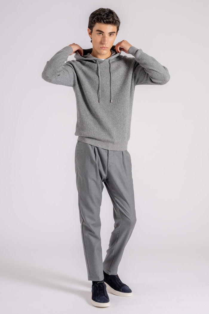 Mauro Ottaviani Raglan Hoodie Grey-2