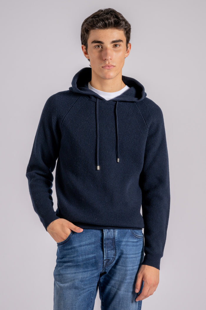 Mauro Ottaviani Raglan Hoodie Green Wool/Cashmere