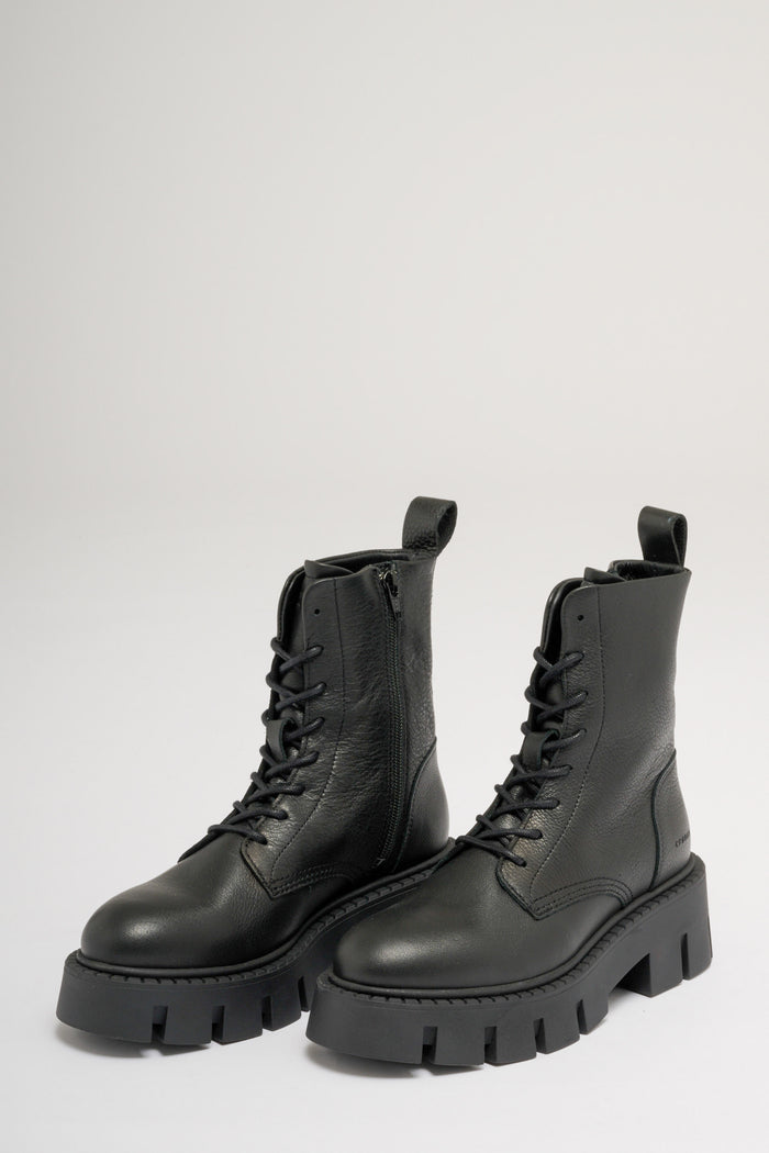 Copenhagen Black Leather Boot-2