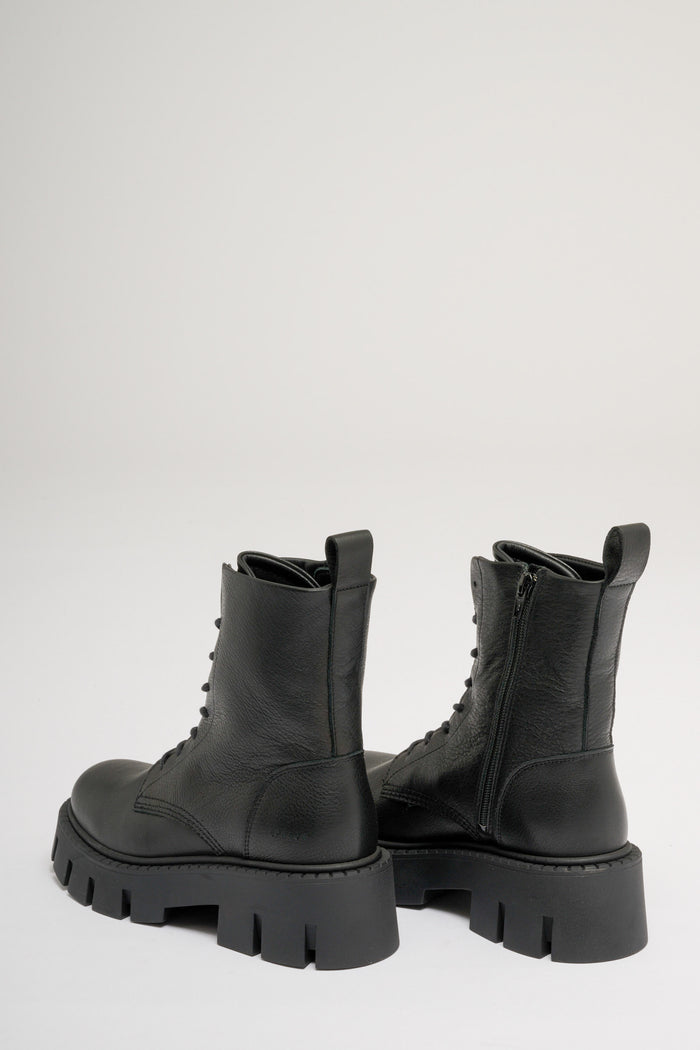  Copenhagen Black Leather Boot Nero Donna - 4