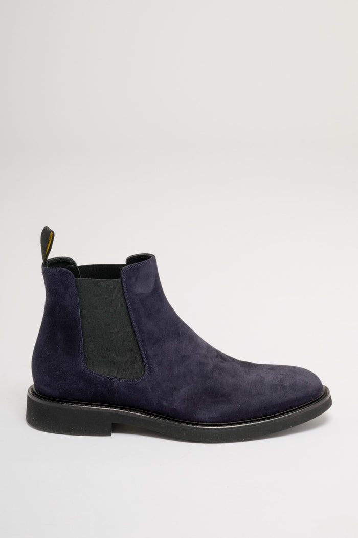  Doucal's Chelsea Boots Blue In Leather Blu Uomo - 1