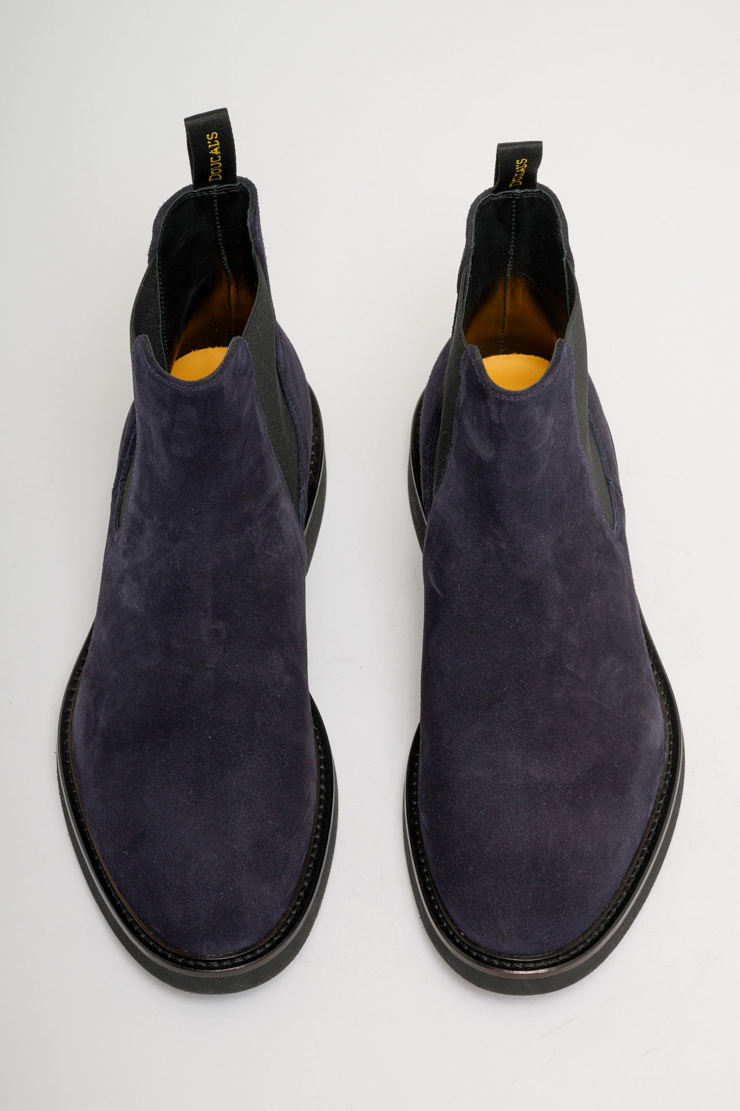  Doucal's Chelsea Boots Blue In Leather Blu Uomo - 4