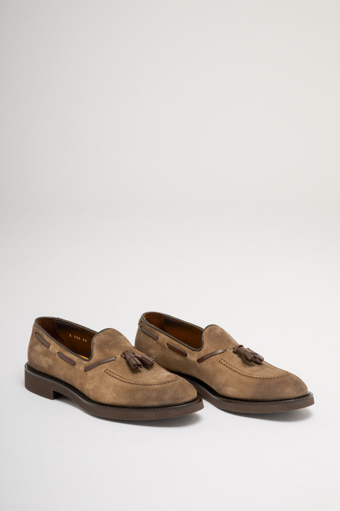  Doucal's Tassel Loafer Brown Leather Marrone Uomo - 3