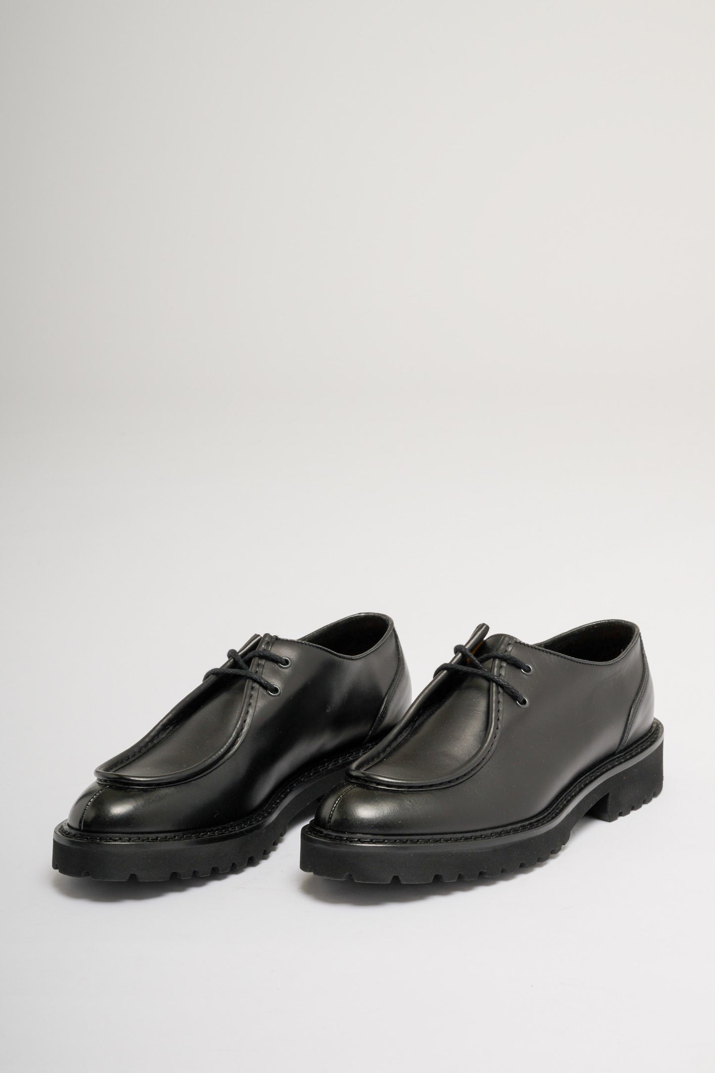  Doucal's Leather Trimmed Shoe In Black Nero Uomo - 2