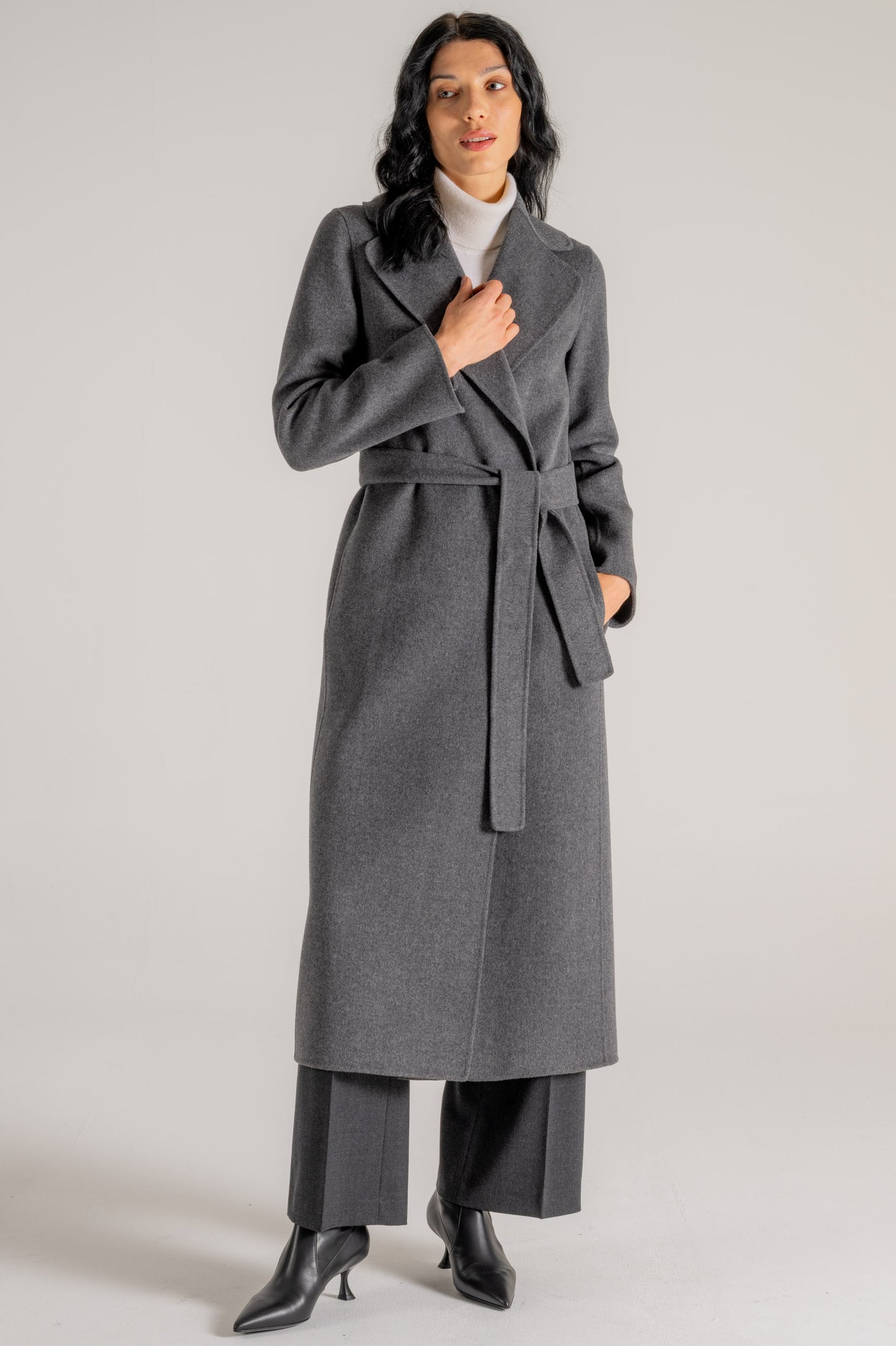  Max Mara S Cappotto Grigio Grigio Donna - 3