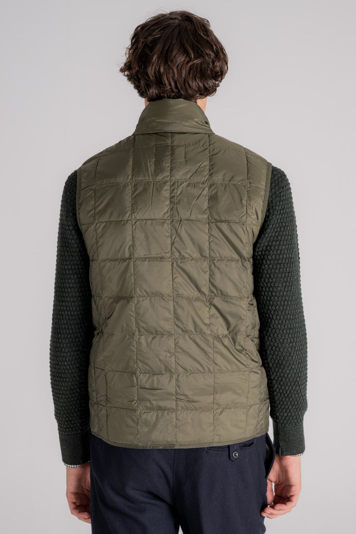  Taion Hi Neck W-zip Down Vest Verde Verde Uomo - 4