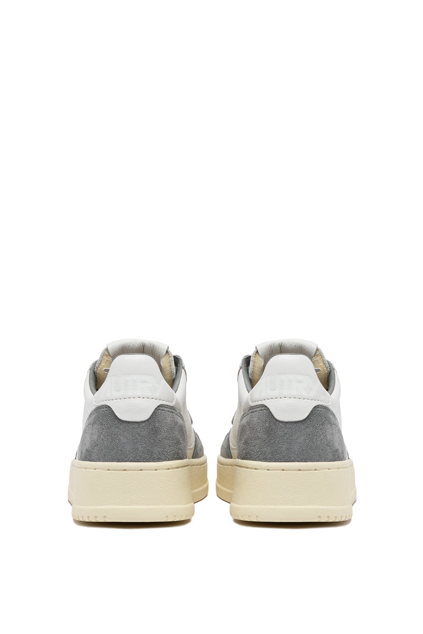  Autry Sneakers Medalist Low Wom Goat Suede Grigio Grigio Donna - 3