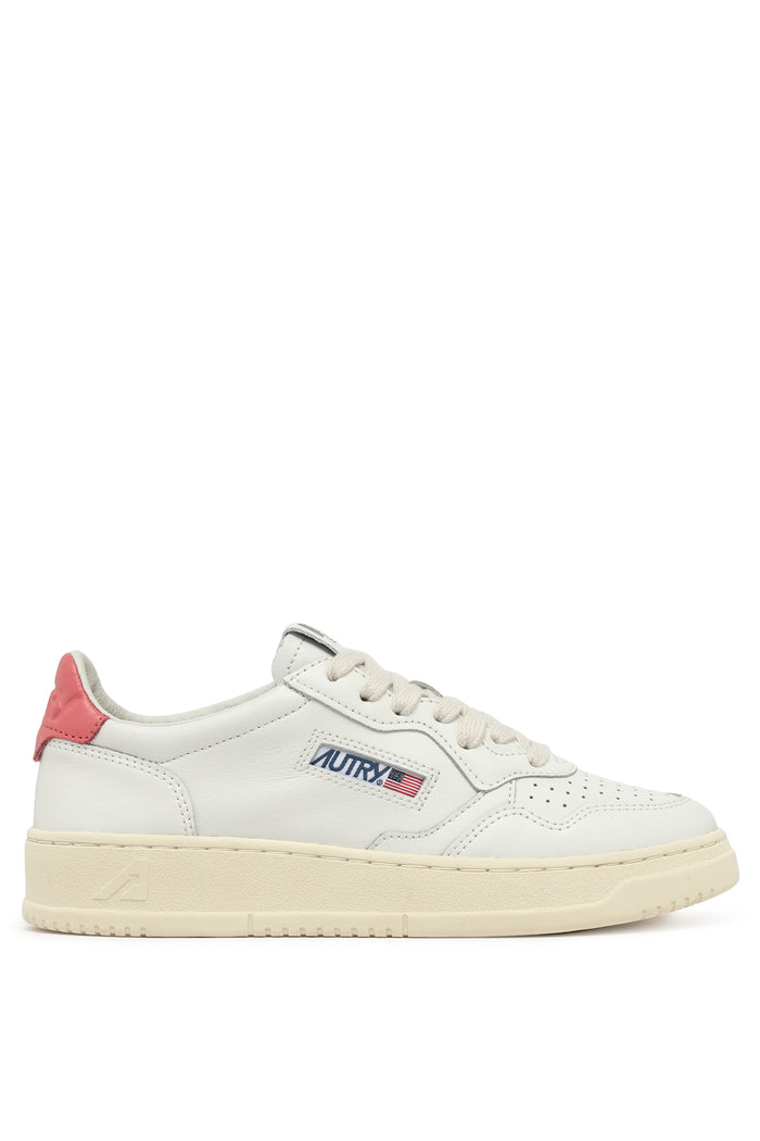 Autry Sneakers Medalist Low Pelle Bianco