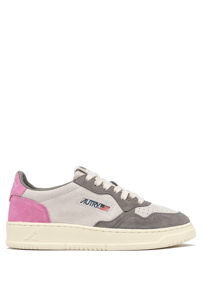 Autry Sneakers Medalist Low Suede Rosa