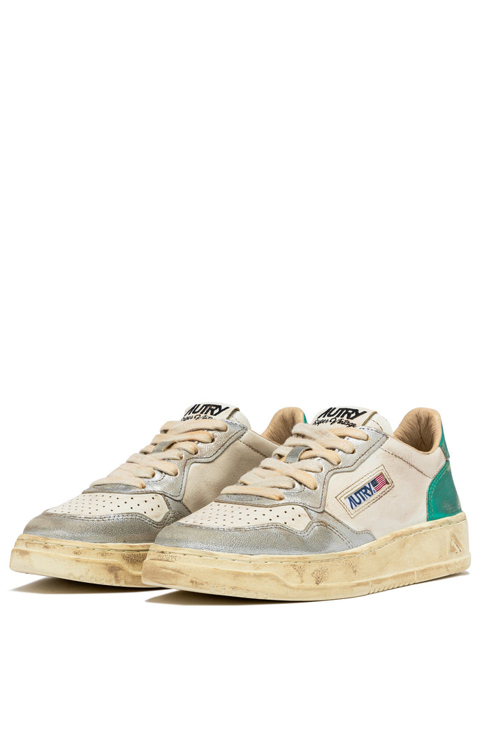 Autry Sneakers Super Vintage Pelle Grigio-2