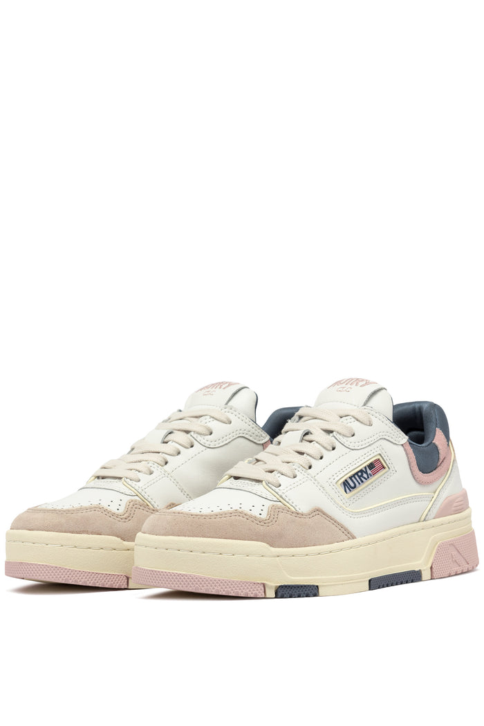 Autry Sneakers CLC Low Pelle/Tessuto Beige-2