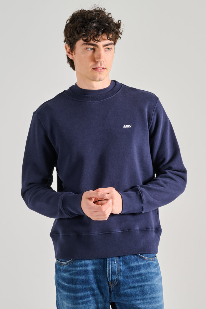 Autry Sweatshirt Main Man Blu Uomo-2