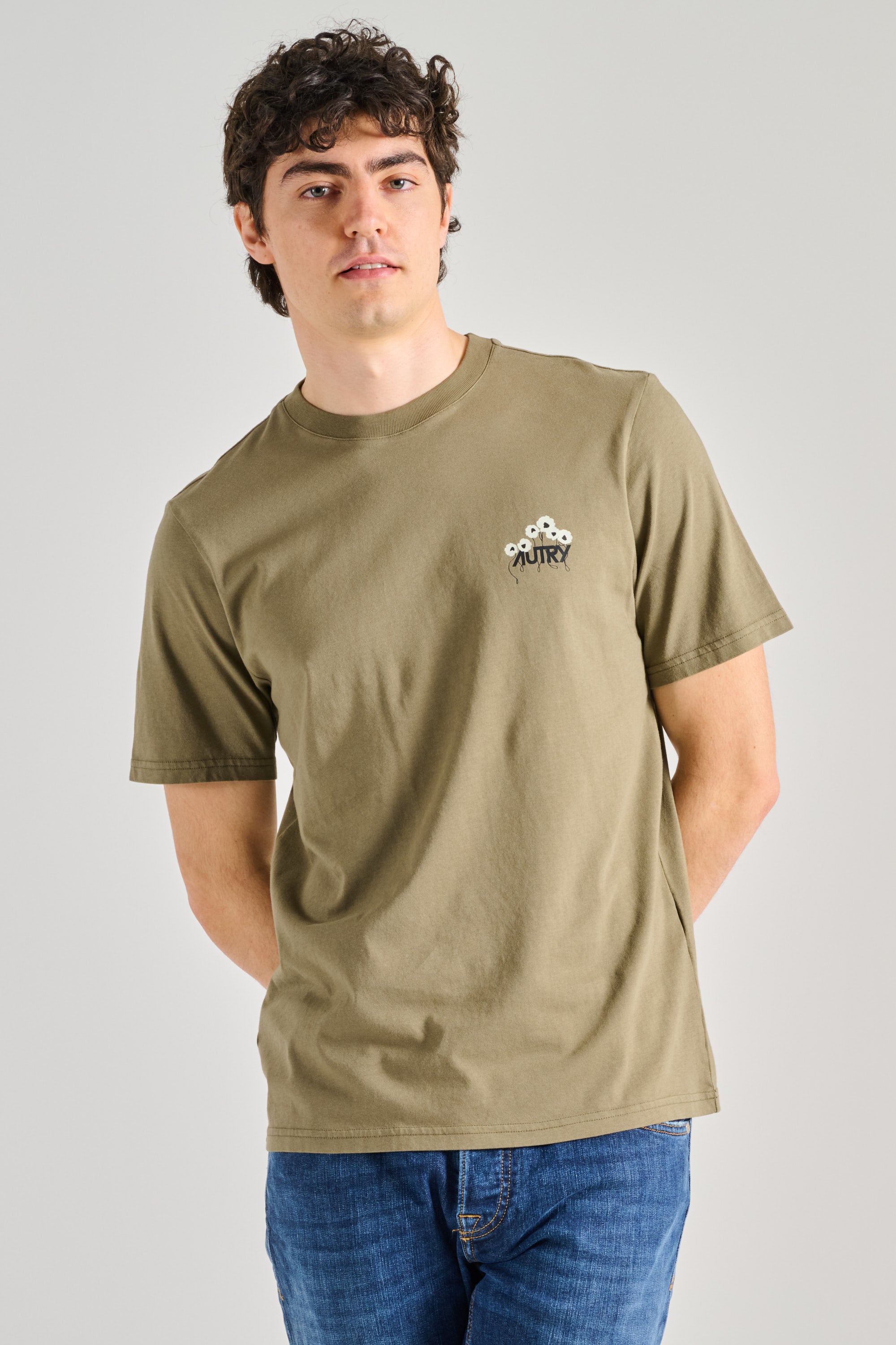 Tシャツ・カットソー AUTRY Men T-shirt Beige TSPM88CC AUTRY: T-shirt men - Beige | Autry t-shirt TSPM88CC online