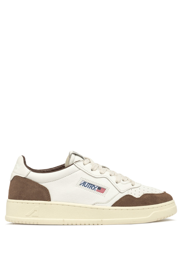 Autry Sneakers Medalist Low Goat Suede Marrone