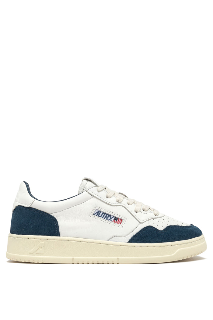 Autry Sneakers Medalist Low Goat Suede Blu