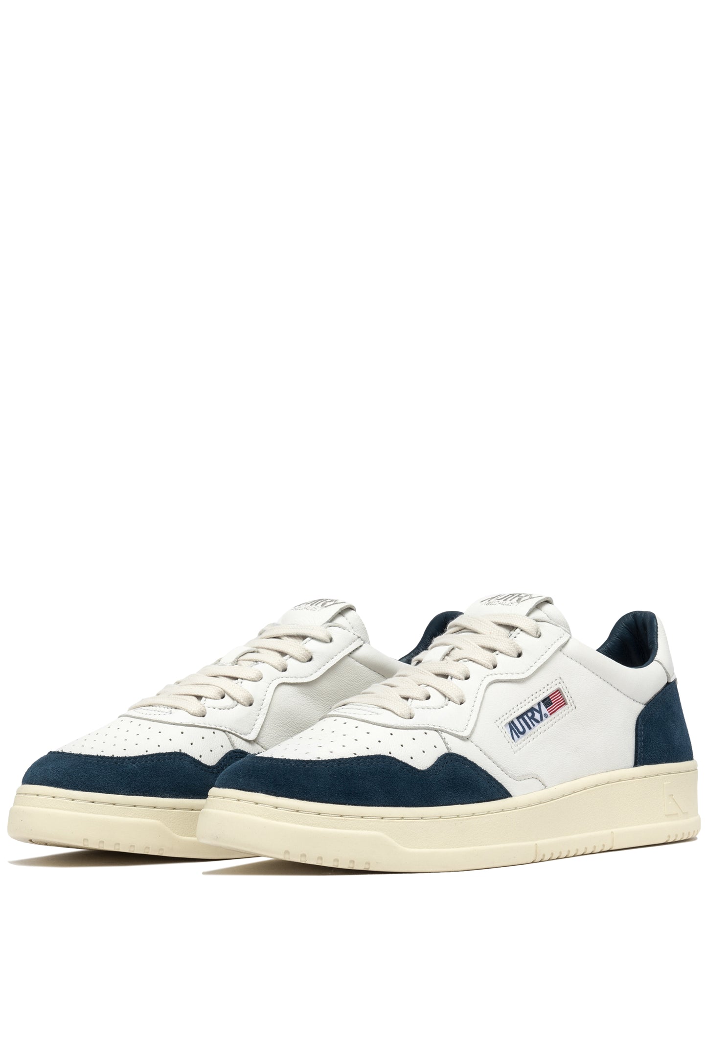  Autry Sneakers Medalist Low Goat Suede Blue Blu Uomo - 2