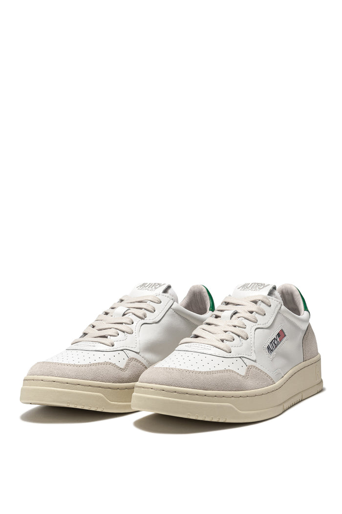 Autry Sneakers Medalist Low Man Leat Suede Bianco Uomo-2