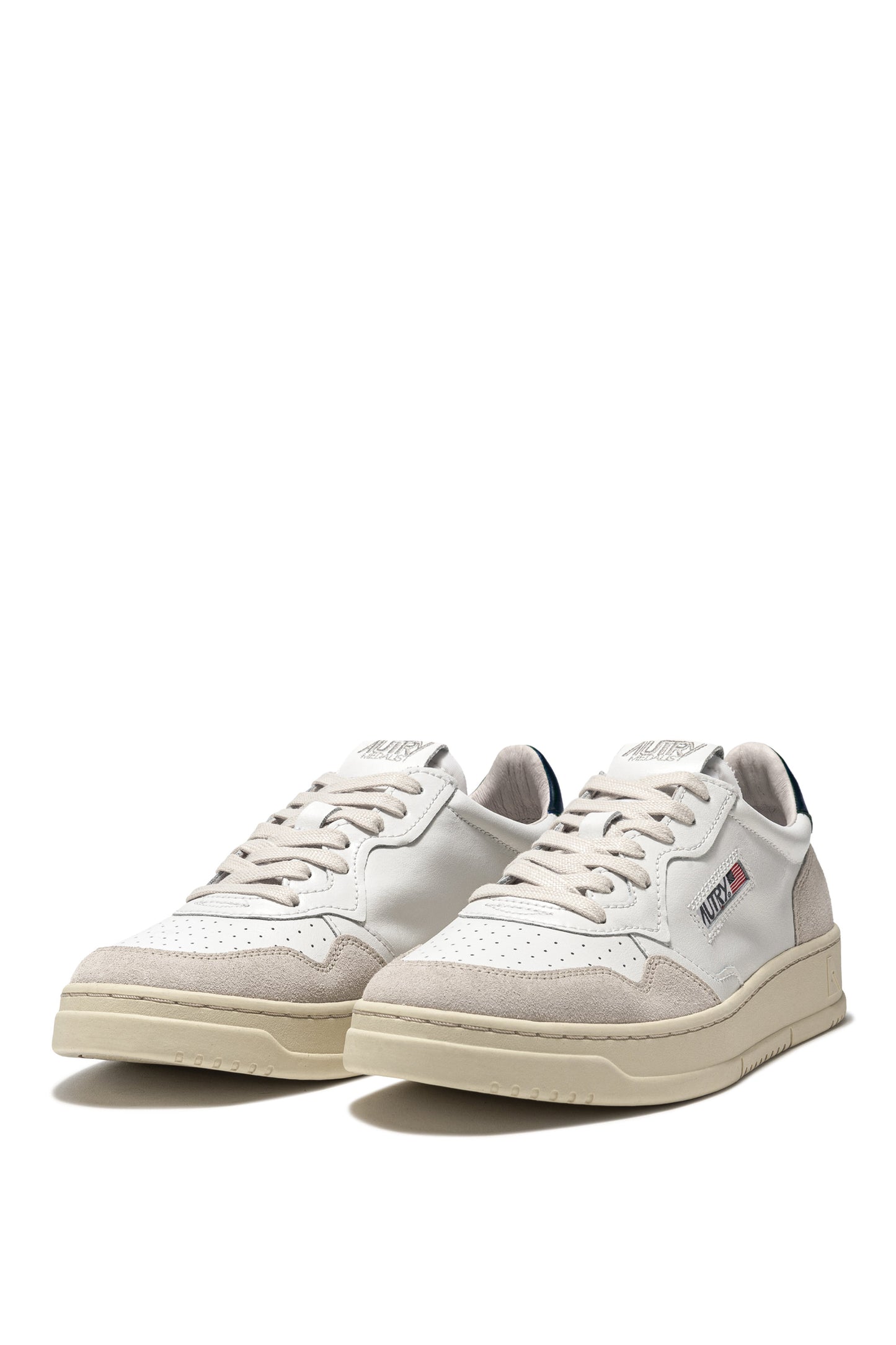  Autry Sneakers Medalist Low Man Leat Suede Bianco Bianco Uomo - 2