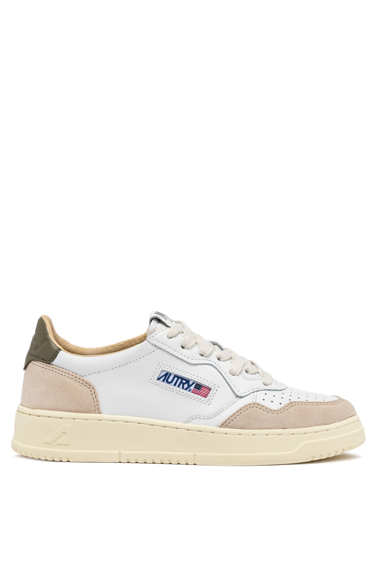  Autry Sneakers Medalist Low Man Leat Suede Bianco Bianco Uomo - 1