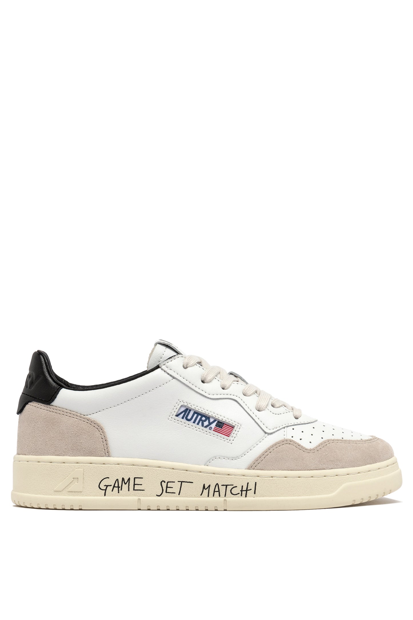  Autry Sneakers Medalist Low Man Match Suede Bianco Bianco Uomo - 1