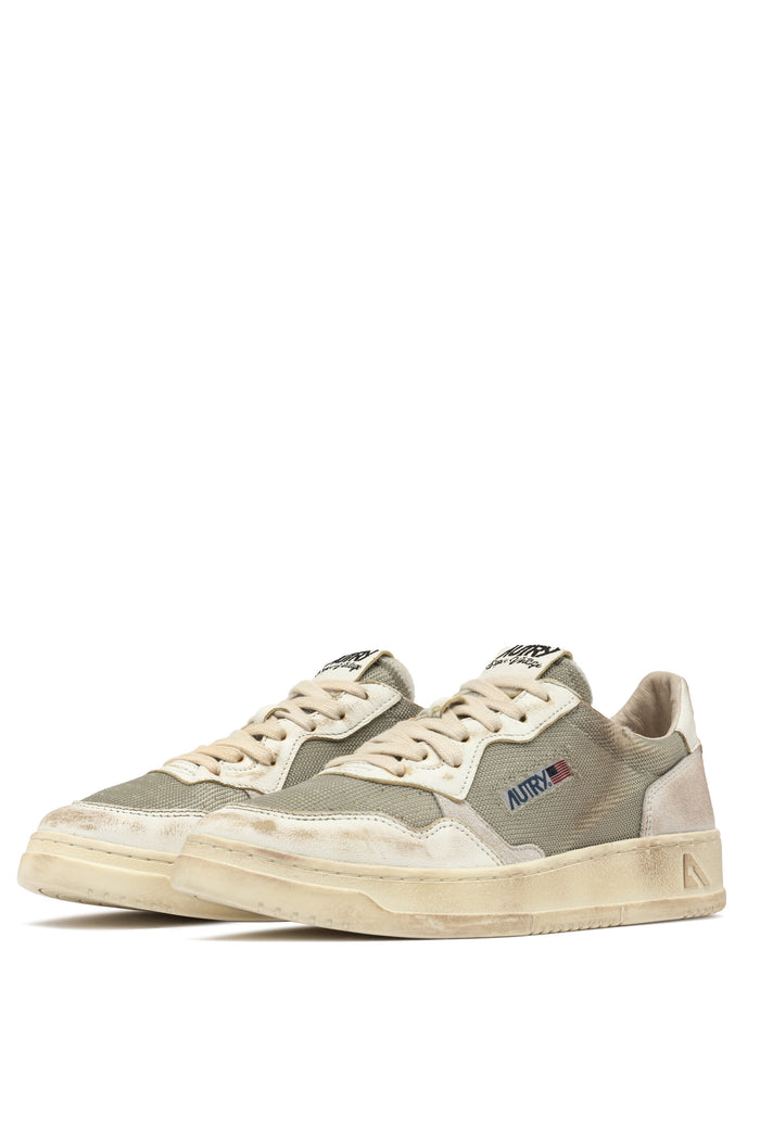 Autry Sneakers Super Vintage Low Pelle Bianco-2