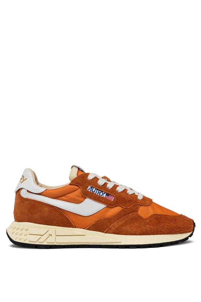 Autry Sneakers Reelwind Low Pelle/Tessuto Arancione