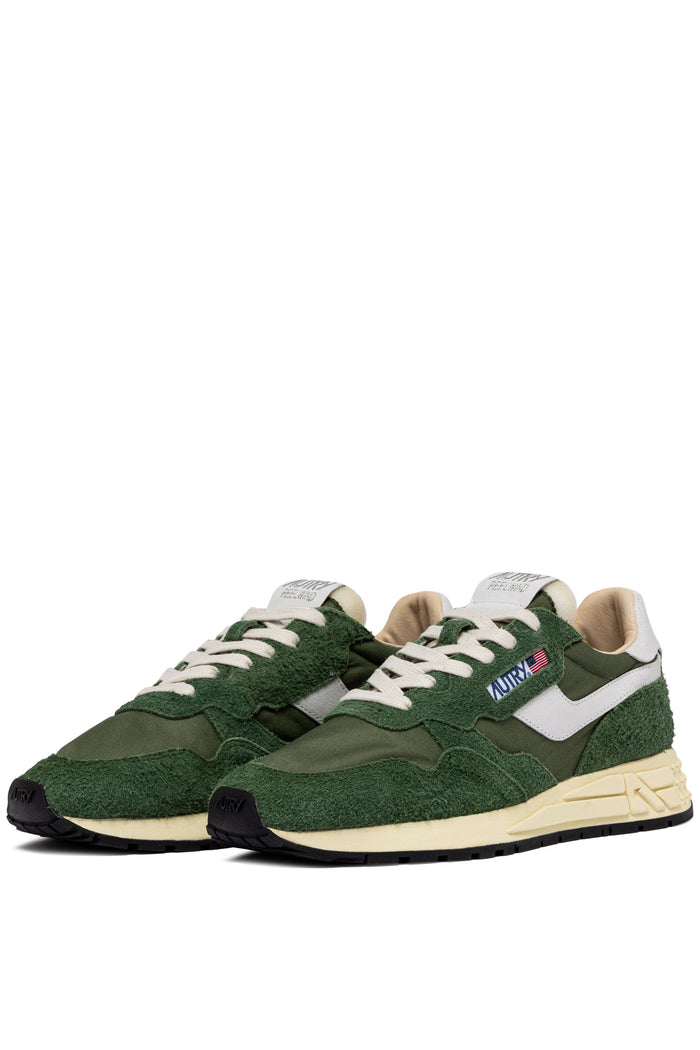 Autry Sneakers Reelwind Low Pelle Verde-2