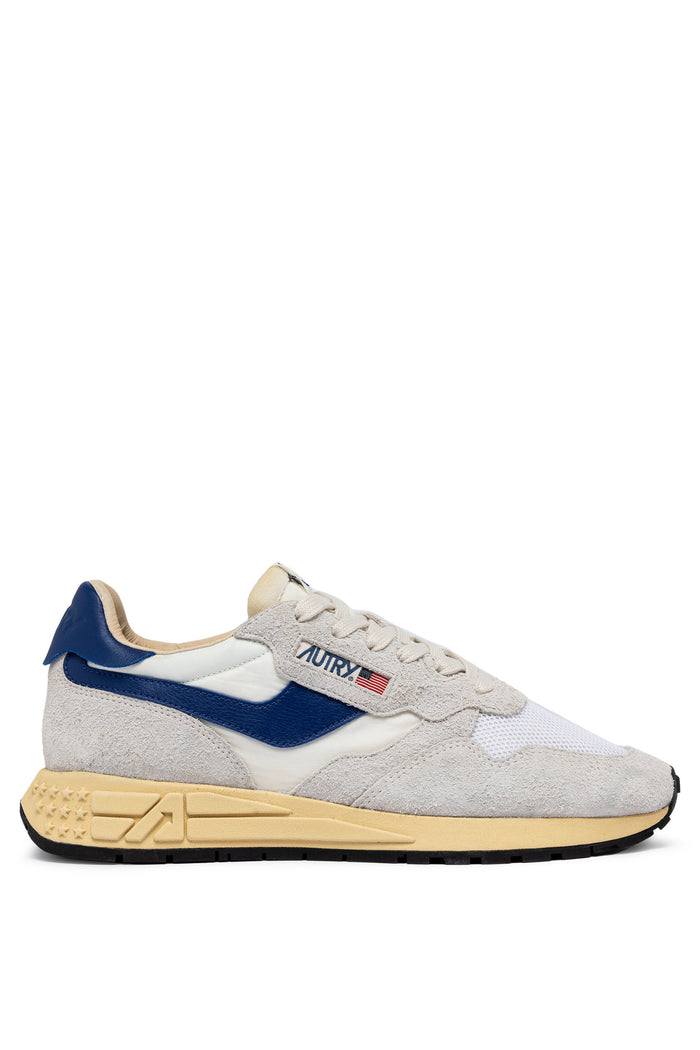 Autry Sneakers Reelwind Low Pelle/Tessuto Grigio