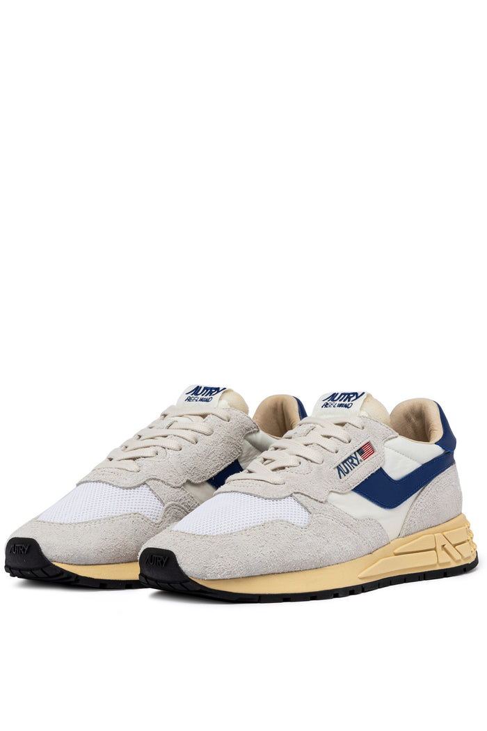 Autry Sneakers Reelwind Low Pelle/Tessuto Grigio-2