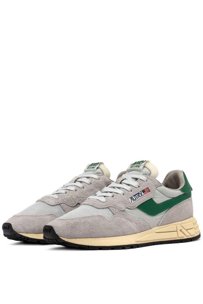 Autry Sneakers Reelwind Low Tessuto Grigio-2